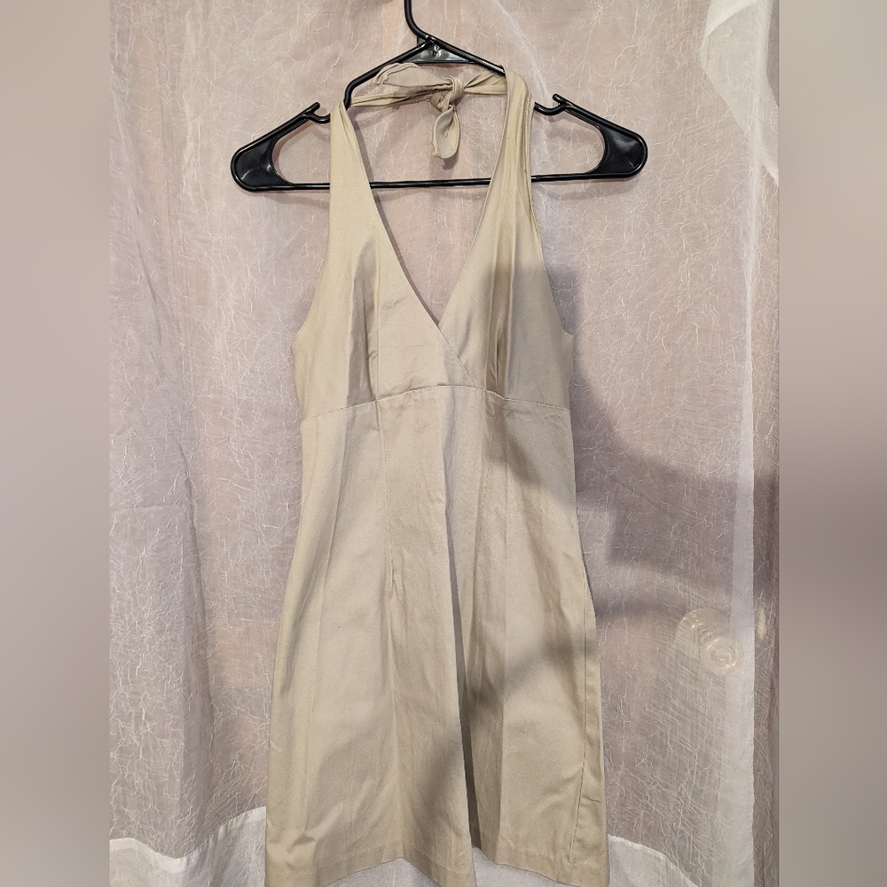 Beige Rocket Candy halter dress size S